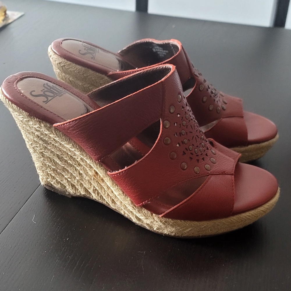 Söfft wedge sandals leather